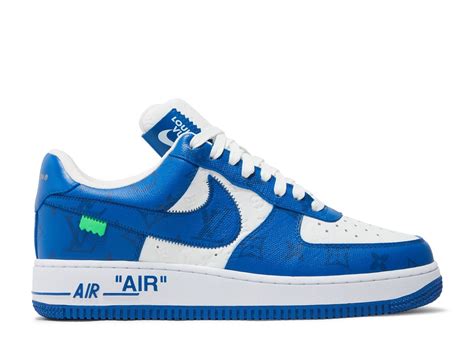 louis vuitton x air force 1 low 'white team royal'|louis vuitton air force 1.